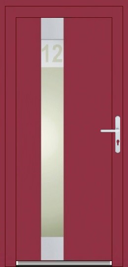 Jednokrdlov dvere Soft Inox Plastov dvere-vonkajie Soft Tara