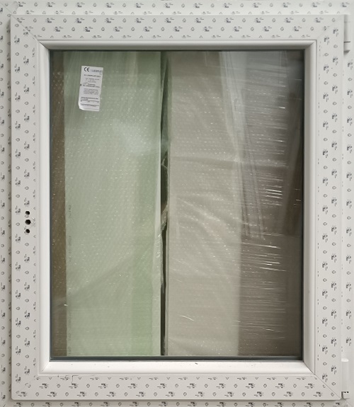 Plastov okno Soft  BAZ 2024-10 80x97cm, Bl/Bl, OS, Prav - k dispozici 1 kus