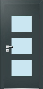Jednokrdlov dvere Soft Styl Vchodov plastov dvere Soft 102